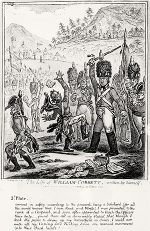Plate 3, from 'The Life of William Cobbett', written by himself, pub. by H. Humphrey, 1809 (etching) (b/w photo)