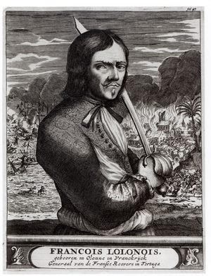 Francois Lolonois, General of the French Bandits in Tortuga (engraving)