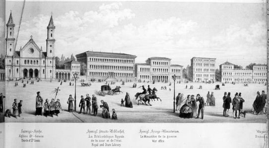 View of Munich, 1869 (engraving)
