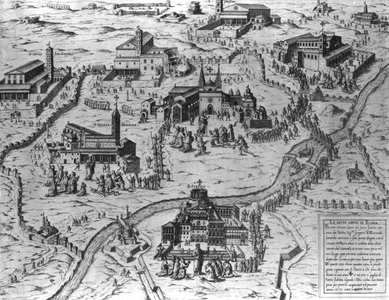 Le Sette Chiesa di Roma, 1575 (etching)