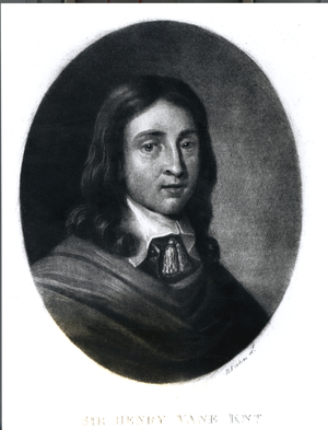 Sir Henry Vane the Younger (1613-62) illustration from 'Portraits of Characters Illustrious in British History' (mezzotint)