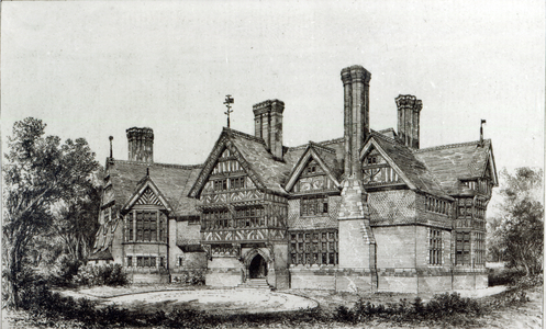 House recently erected at Harrow Weald, from 'The Building News', 6th September 1872 (litho)