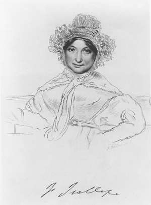 Frances Trollope (1780-1863) engraved by F.Brown (engraving)