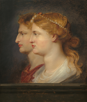 Agrippina and Germanicus,  c.1614 (oil on panel)