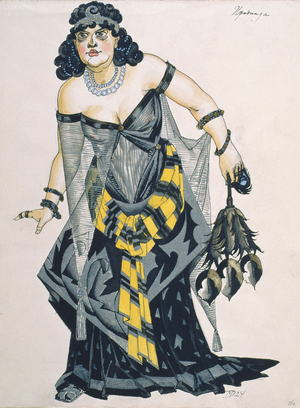 Herodias, from 'Salome', by Richard Strauss (1864-1949) (gouache on paper)
