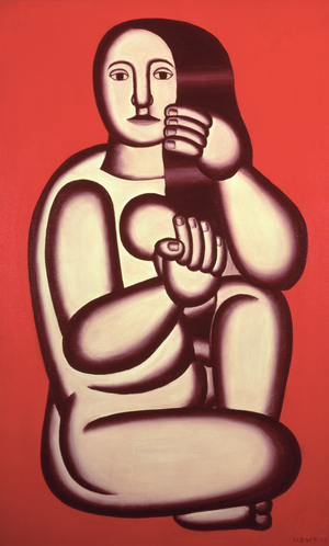 Nude on a Red Background, 1927 (oil on canvas)