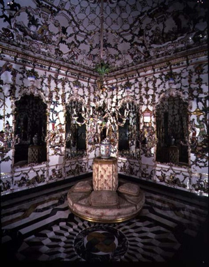 Corner of the 'Salon Chino' (Chinese Room) executed entirely of porcelain, 1769 (porcelain) (for details see 93238-9)