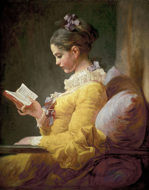 Young Girl Reading, c.1770 (oil on canvas)