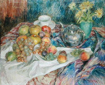 Still Life with Teapot, 1926 (oil on card)