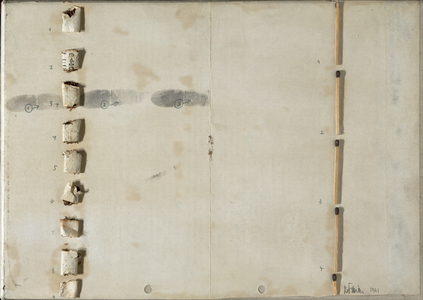 Ausmessung, 1961 (mixed media)