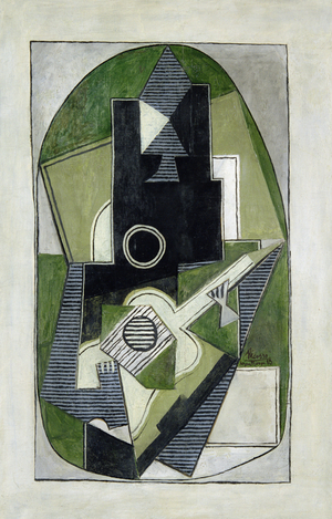 L'Homme a la Guitare, 1918 (oil on canvas)
