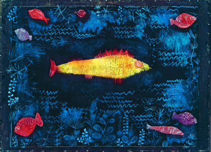 The Goldfish, 1925 (no 86) (oil and w/c on paper on cardboard)