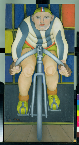 The Cyclist, 1951 (oil on canvas)