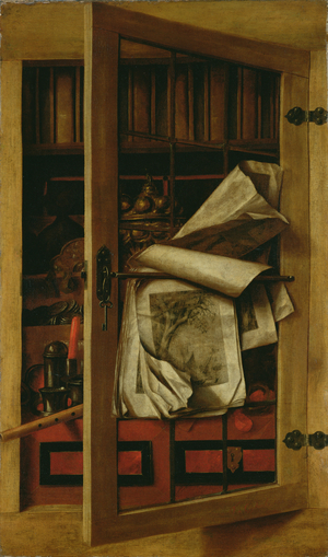 Cupboard (oil on canvas)