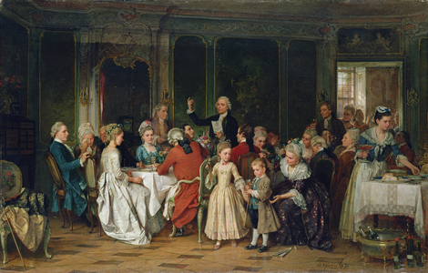 The Toast to the Bride, 1870 (oil on canvas)