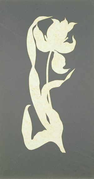 Tulip (collage on paper)