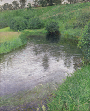 The Alster Valley near Wellingsbuttel, 1894 (oil on canvas)