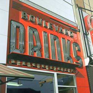 Boulevard Drinks, 1976 (acrylic on canvas)