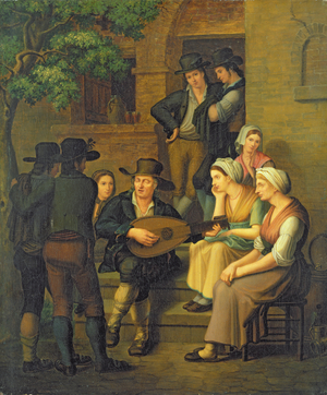 The Blind Singer, 1828 (oil on canvas)