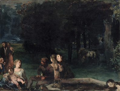 The Villa Borghese, 1870-71 (oil on canvas)