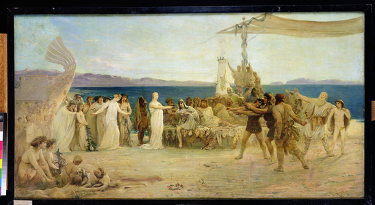 Gyptis and Protis, 1874 (oil on canvas)