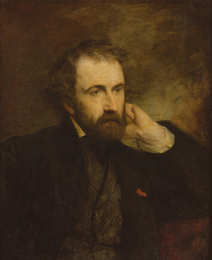 Portrait of Paul Chenavard (1807-95) (oil on canvas)