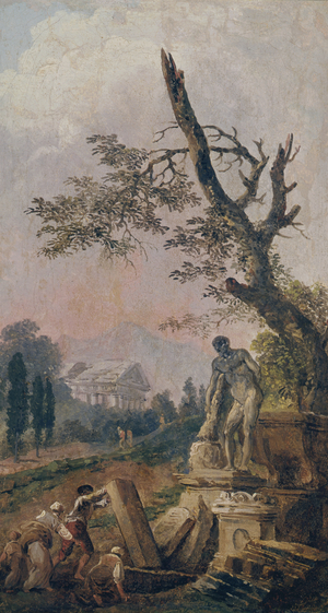 Ruins (oil on canvas)