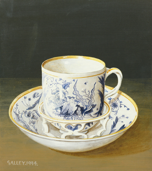 Chocolate Cup and Saucer, 1994 (oil on canvas)