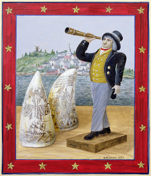 Nautical Figure and Scrimshaw I (Nantucket)