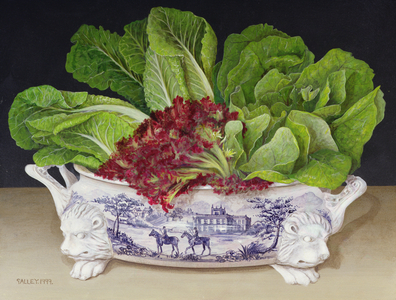 Lettuces in a Tureen, 1999 (acrylic on board)