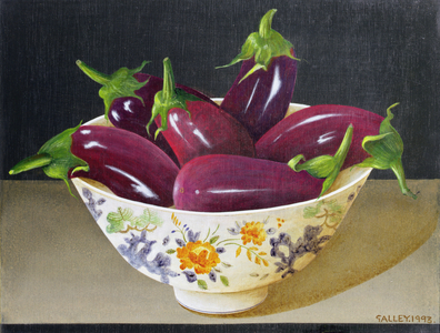 Eggplants, 1993 (acrylic on board)