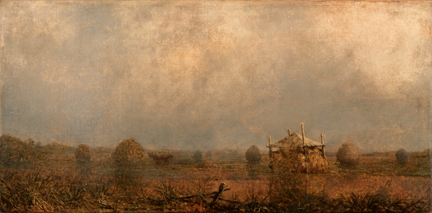 High Tide on the Marshes, 1872 (oil on canvas)