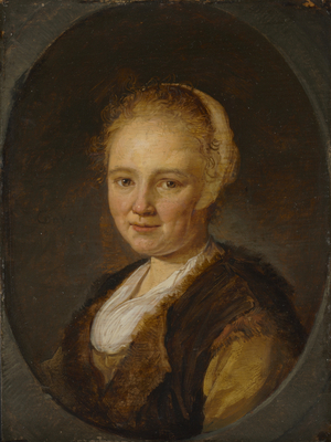 A Young Woman, 1640 (oil on wood)