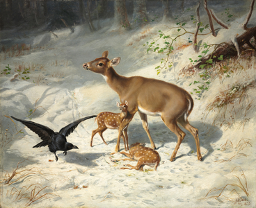 Maternal Solicitude, 1873 (oil on wood)