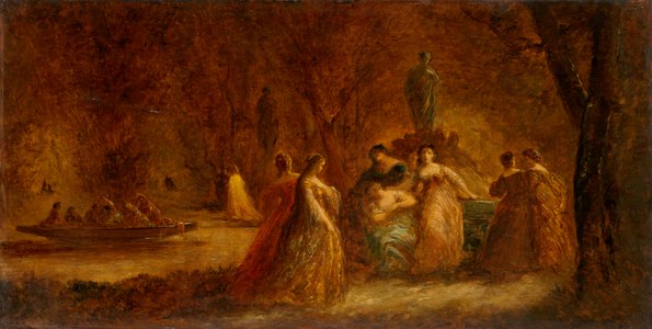 A Woodland Fête, c.1853-1857 or c.1862 (oil on fabric)