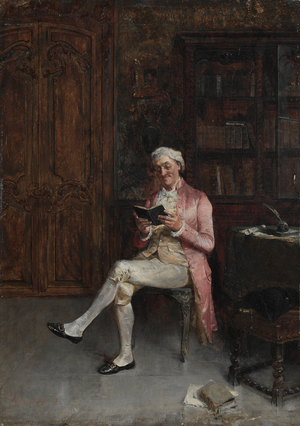 A Philosopher, 1882 (oil on panel)