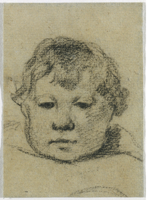 Emil Gauguin as a Child, c. 1875-76 (black crayon)