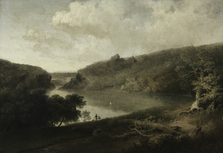 View of a Lake, c.1830 (oil on canvas)