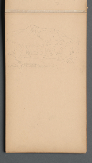 Sketchbook, page 08: Carter Mountain (?), 1859 (graphite)