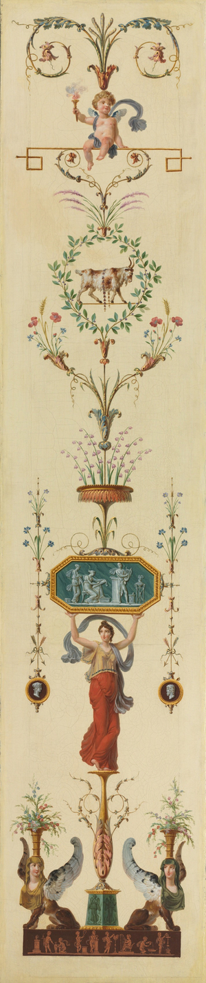 Decorative Panel, 1790s (oil on canvas)
