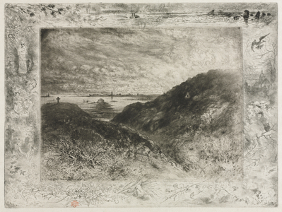 The Cliff, Bay of Saint Malo, 1886-1890 (etching, drypoint, aquatint and roulette)