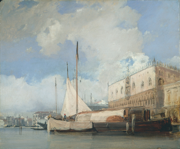 The Doge's Palace, Venice, 1826 (oil on millboard)
