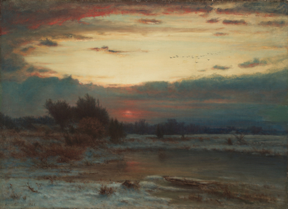 A Winter Sky, 1866 (oil on canvas)