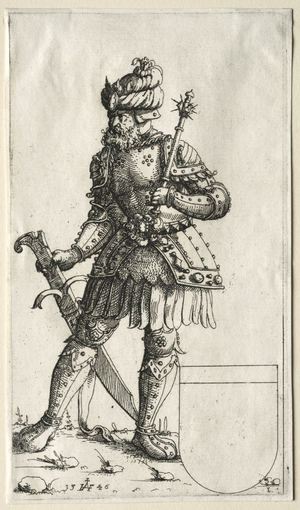 Sigismund II, King of Poland, 1546 (etching)