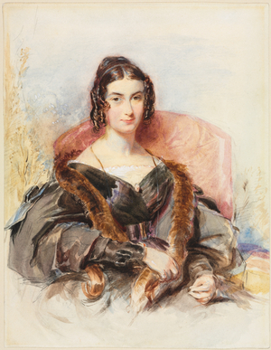 Portrait of a Woman, c.1830-1835 (w/c with graphite heightened with white paint )