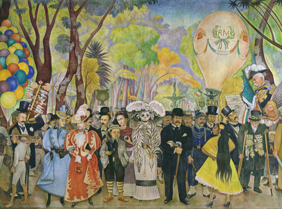 Dream of a Sunday afternoon in Alameda Park Central, 1947 (fresco)