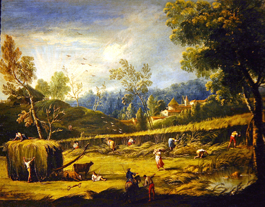 The Seasons - Summer (oil on canvas) (see also 362343-362344 & 362346)