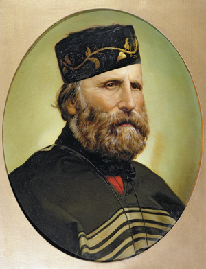 Portrait of Giuseppe Garibaldi, c.1897 (oil on cardboard)