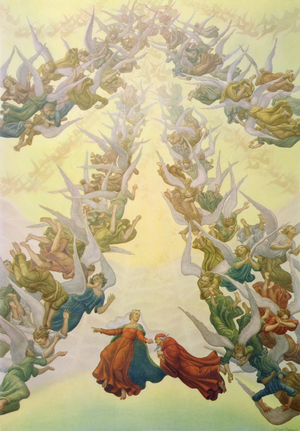 Illustration from Dante's 'Divine Comedy', Paradise, Canto XXX, 1923 (colour litho)
