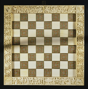 Chessboard (ebony, ivory & iron)